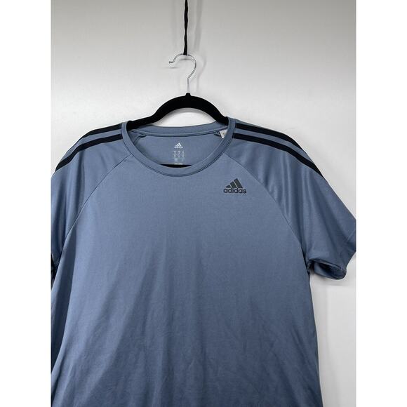 Adidas Stay Dry Sz M Climalite D2M TEE Training Raw Steel Color Shirt CE4022 - Picture 6 of 12